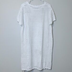 Elegant White Crochet Sweater for Women